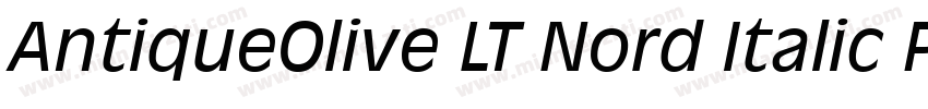 AntiqueOlive LT Nord Italic Preview字体转换
